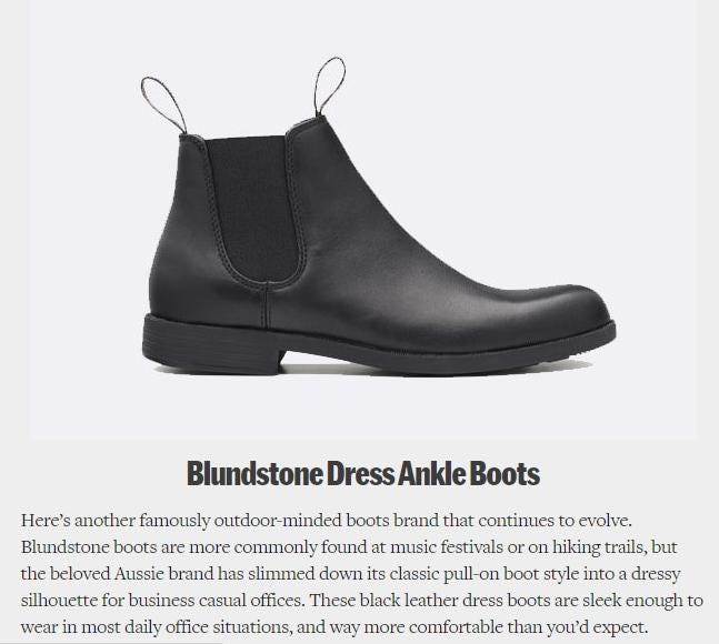 Fatherly Features Blundstone Ankle Boots for Fall