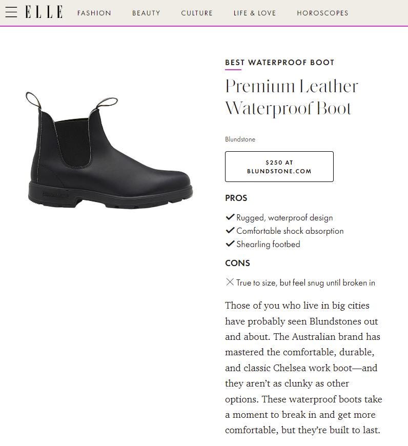 Rain Boots for Women, Featured in Elle