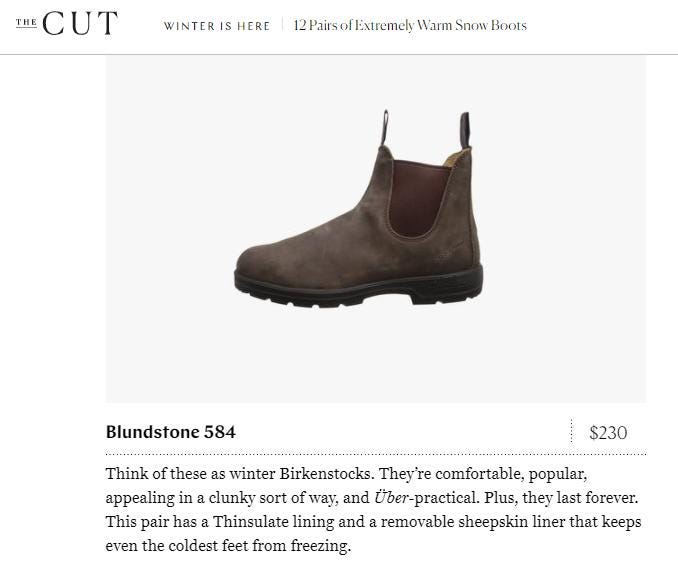 Snow Boots & Winter Boots Featured in NY Mag's The Cut